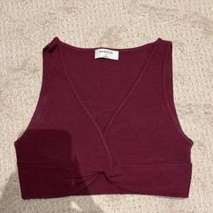 Babaton Deep Red Crop Top